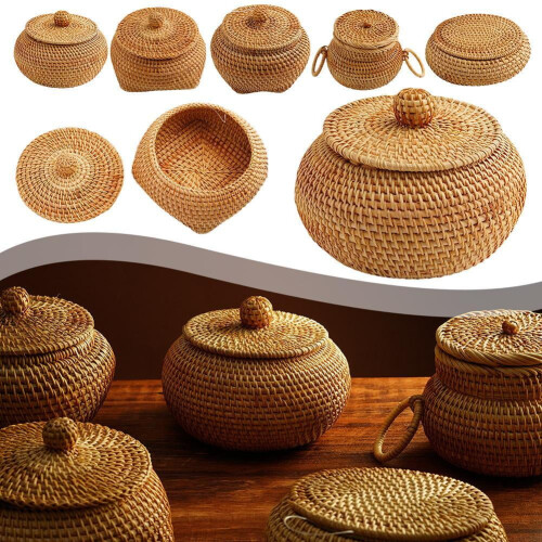 Caixa de mesa circular com estampa de vinhas de outono, decoração variada para mesa B4U2H9 1