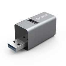 Jixopn USB3.0 Mini Hub - Splitter cu 3 porturi (1x USB3.0, 2x USB2.0), Transfer de date de mare viteză de 5 Gbps, Compatibil cu PC, Laptop, Computer