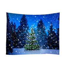 Tapisserie murale décorative de Noël pour salon, motif ornements de Noël