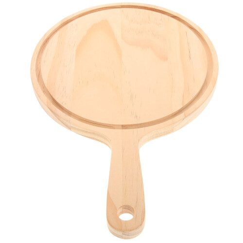 Plateau à pizza et fromage en bois avec poignée