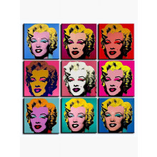 MARILYN ABSTRACT: Art-déco-Pop-Art-Druck, moderne Kunstdekoration, ungerahmt