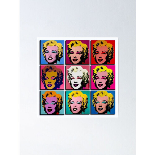 MARILYN ABSTRACT: Εκτύπωση Art Deco Pop Art Μοντέρνα Τέχνη Διακόσμηση Χωρίς Πλαίσιο 2
