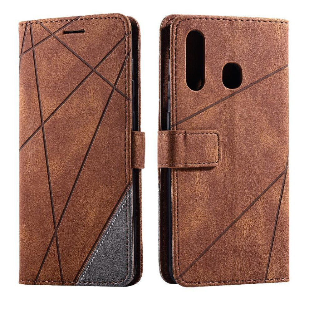 Case For Compatible With Samsung Galaxy A20 Card Holder Kickstand Pu Leather Shockproof Magnetic Wallet Flip Folio 9110895183212