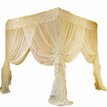 Winysin Elegant Lace Canopy Net, No Frame Needed, Easy Setup for Twin/Full/Queen Beds, Enhance Bedroom Decor, Mosquito Net compatible with Bed Canopy