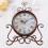 Retro Iron Table Clock for Home Decoration 2