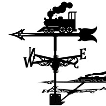 Metal Viking Weather Vane for Garden Roof or Yard, AllWeather Decorative Wind Indicator
