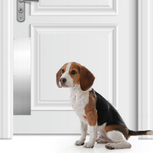 2 Pieces Door Kick Plate Plates for Exterior Doors Aluminum Decor Avoid the From Kicking
