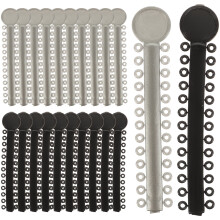 Zonh 80Pcs Plastic Orthodontic Ties Brace Accessories Dental Ligature Strips Brace Ligature Rings