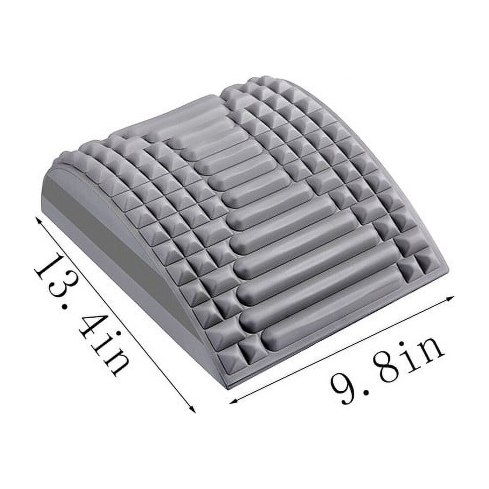 Gray Neck And Back Stretcher, Back And Neck Stretcher Posture Corrector, Lumbar Stretcher For Neck Pain Relief, Lower Back, Upper Back And Shoulder,