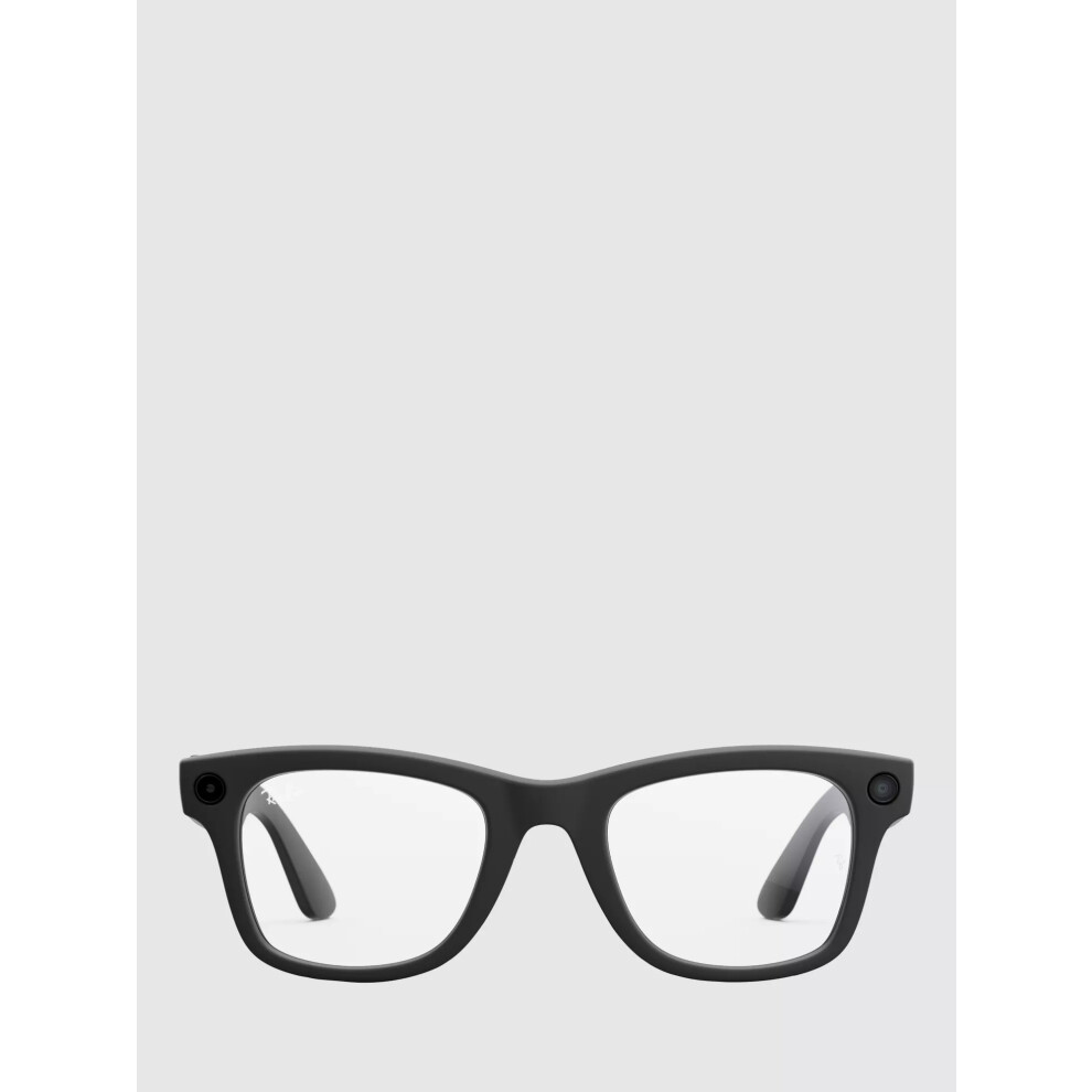 Ray-Ban Meta Wayfarer Matte Black Clear/G15 Green