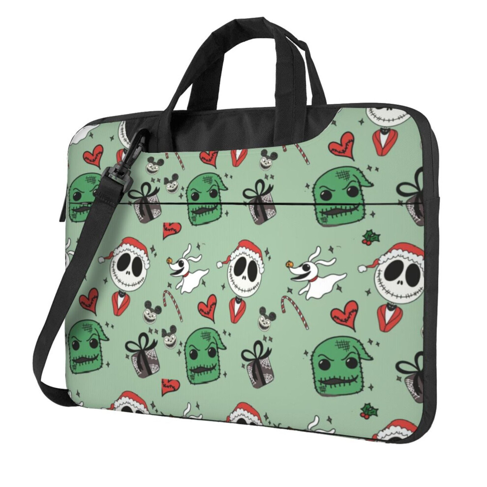 Laptop Sleeve 15.6" The Nightmare Before Christmas Computer Case Notebook Sleeve Pc Messenger Bag Tablet Case Neoprene Handle Sleeve 9071309684322