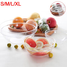 Ludlz Clear Plastic Salad Bowl with Dome Lid, Food Grade PC, Compatible with Ludlz Accessories, for Fruits, Parfaits, Desserts