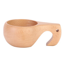 Tasse à boire artisanale en hêtre, tasse à café/thé Kuksa, tasse à eau éléphant