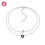 Hello Kitty double-layer rice bead heart necklace 1