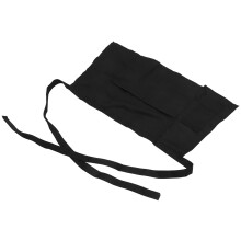 Tablier de serveuse mi-taille, tablier Ă bavette pour femme noire, costume de soubrette
