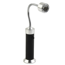 Torcia a 9 LED con tubo magnetico, griglia luminosa e luce orientabile a 360.