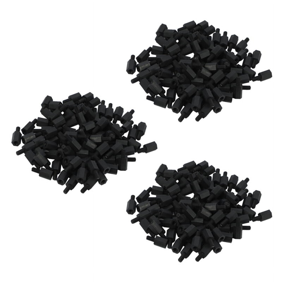 300Pcs M3 Thread 8Mm+6Mm Pcb Fixed Nylon Hex Standoff Spacer Pillar 9425574785541