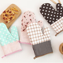 Gants de cuisine en coton résistant à la chaleur (lot de 2) pour la cuisson et la pâtisserie, idéaux pour les fermes et les restaurants.