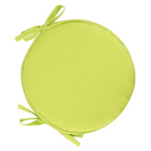 Coussin de chaise rond Eease Memory avec attaches - 38 cm Jaune clair