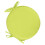 Coussin de chaise rond Eease Memory avec attaches - 38 cm Jaune clair 1