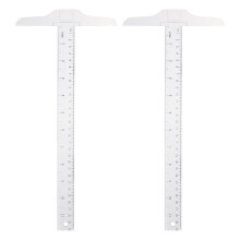 Guangmc 2x Transparent T-Square Rulers for Bow Framing & Drafting