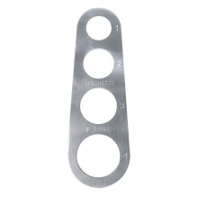 Mesureur à spaghetti Heaveant, 1 pièce, en acier inoxydable, outil de mesure pour 4 portions de pâtes.