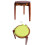 Coussin de chaise rond Eease Memory avec attaches - 38 cm Jaune clair 3