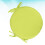 Coussin de chaise rond Eease Memory avec attaches - 38 cm Jaune clair 2