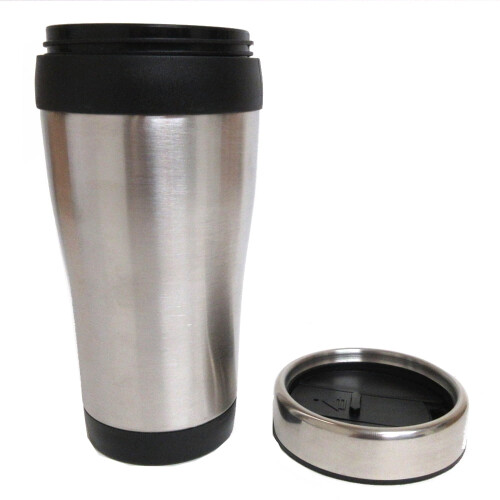 2-pack isolerad kaffemugg i rostfritt stål med dubbelvägg, 16oz kopp 1