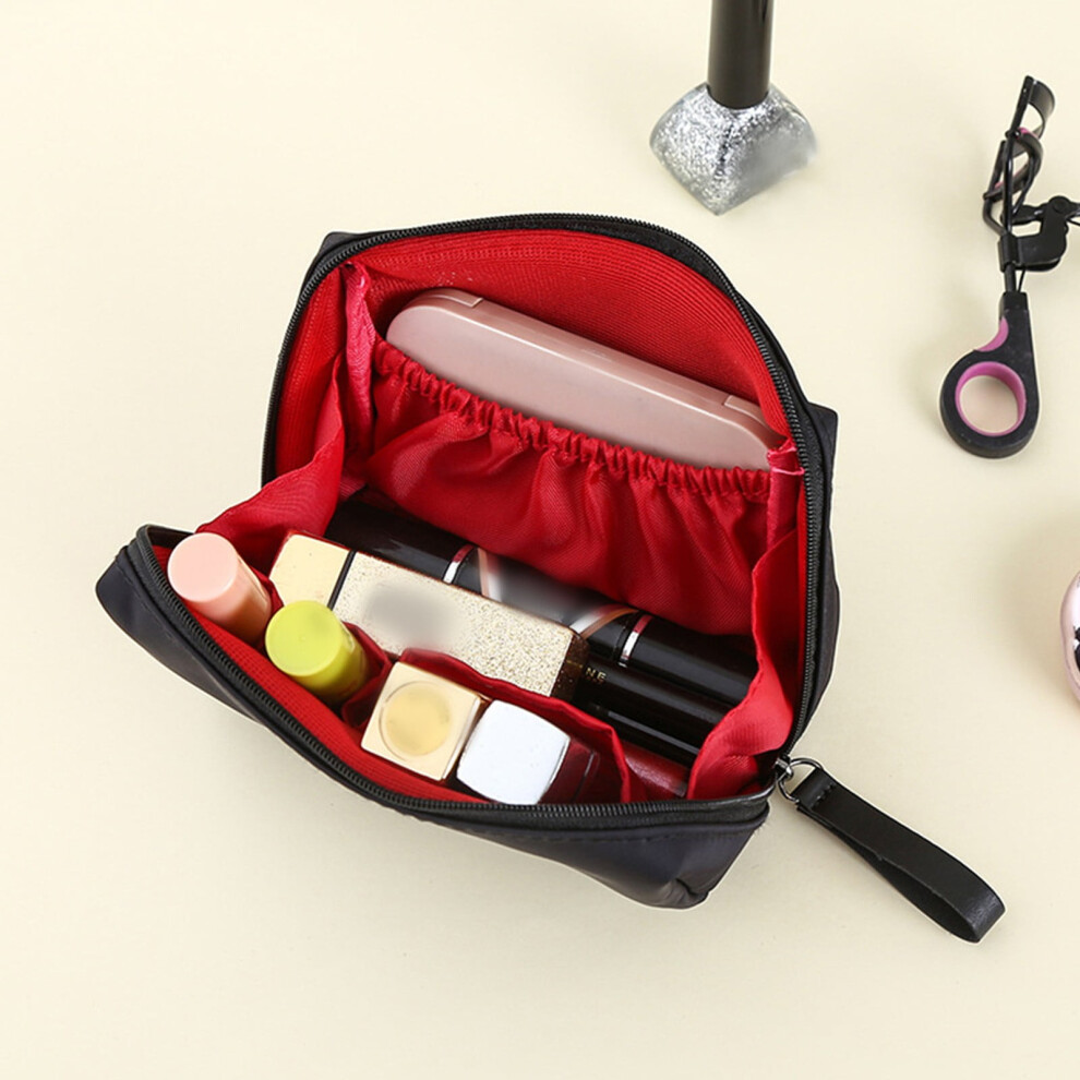 Nylon Zippered Cosmetic Bags Personalize Toiletry Pouch Women Travel Makeup Bag For Purse Travel Home Essentials