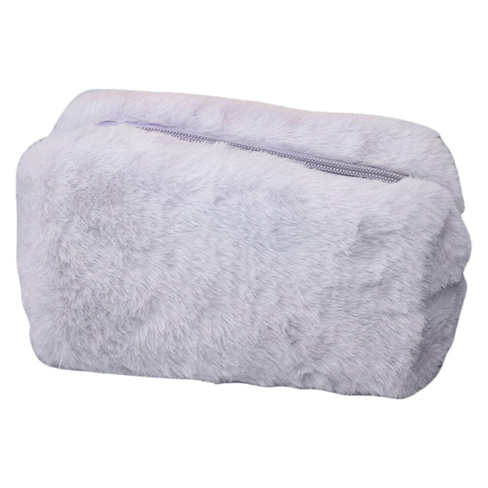 Lmueinov Cute Large-Capacity Cosmetic Bag, Portable Plush Velvet Storage Bag Compatible with Travel Essentials, Heart Design - Save Up to 30% Off