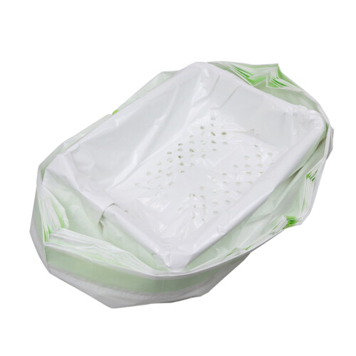 Tomfoto Cat Litter Filter Bag Drawstring Litter Sifting Liners Kitty Waste Litter Box Liners
