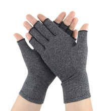 Compression glove Half finger Pressure glove Grey, S