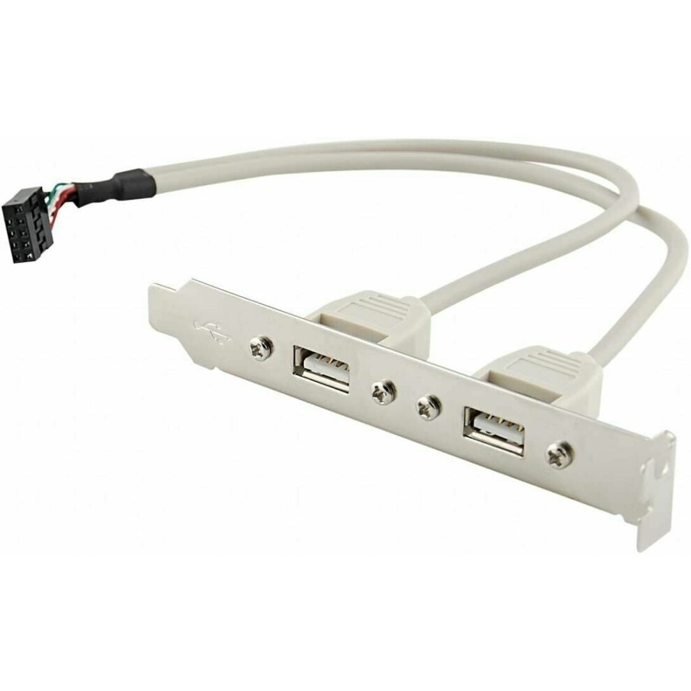 2 Port Usb 2.0 Rear Panel Expansion Bracket To Motherboard Usb Header 9083649969120
