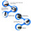 Pool Cover Straps with Secure Snap Connection, Adjustable Replacement Kit for Solar Pool Cover Reel 3