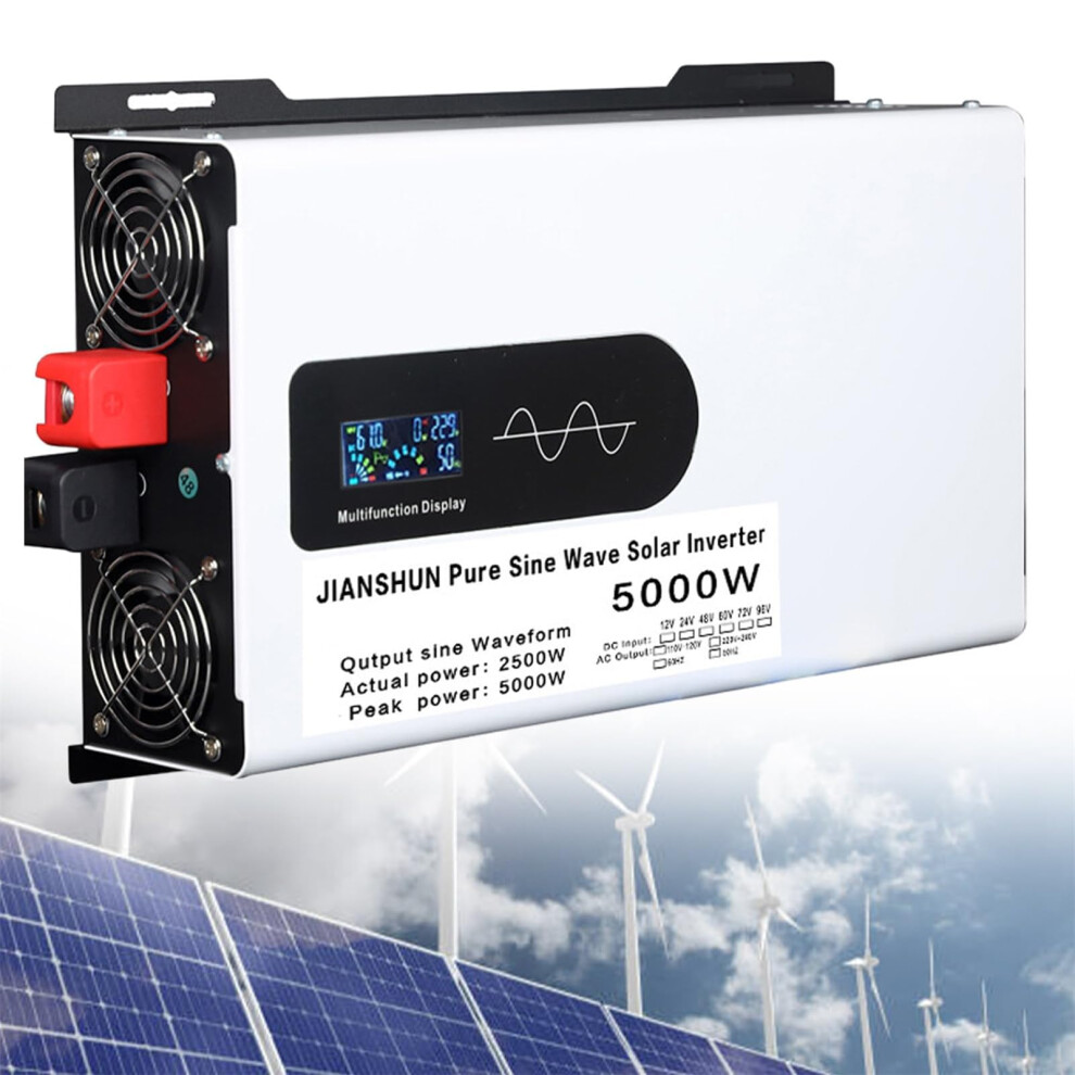 5000W Pure Sine Wave Hybrid Solar Inverter 12V To 110V Split Phase For Home Energy Storage 9164114637260