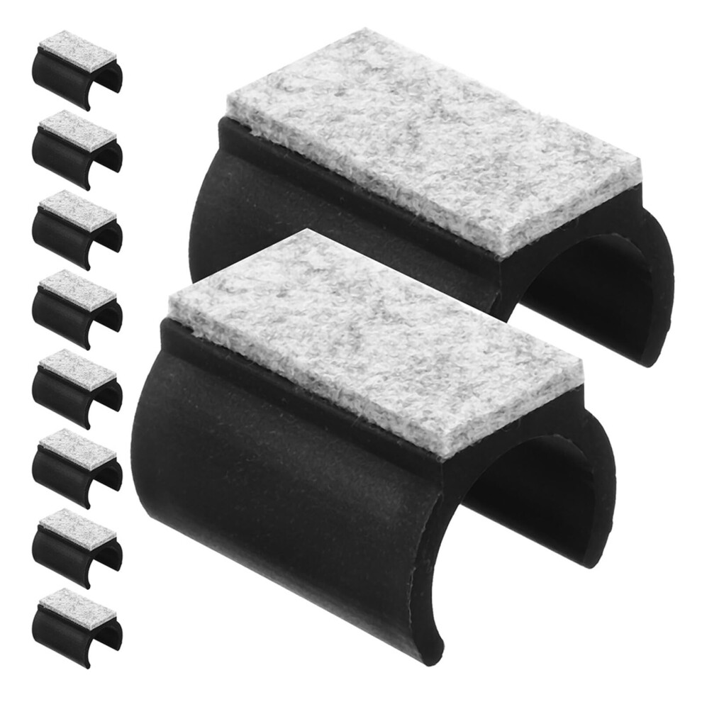 10Pcs Ushaped Felt Chair Leg Pads Antislip Floor Protectors For Hardwood Floors Scratch Prevention 9174973974543