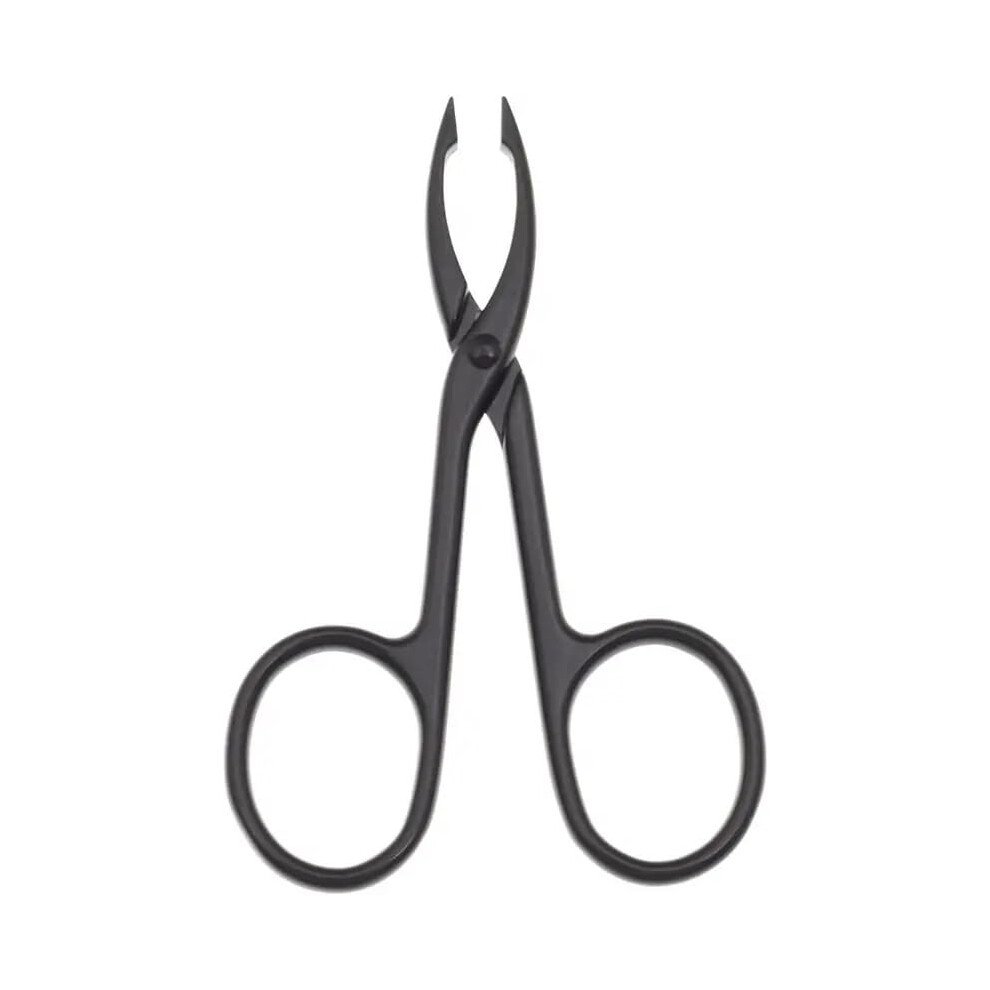 Eyebrow Tweezers with Scissor Handle Straight Tip for Precision Facial Hair Removal