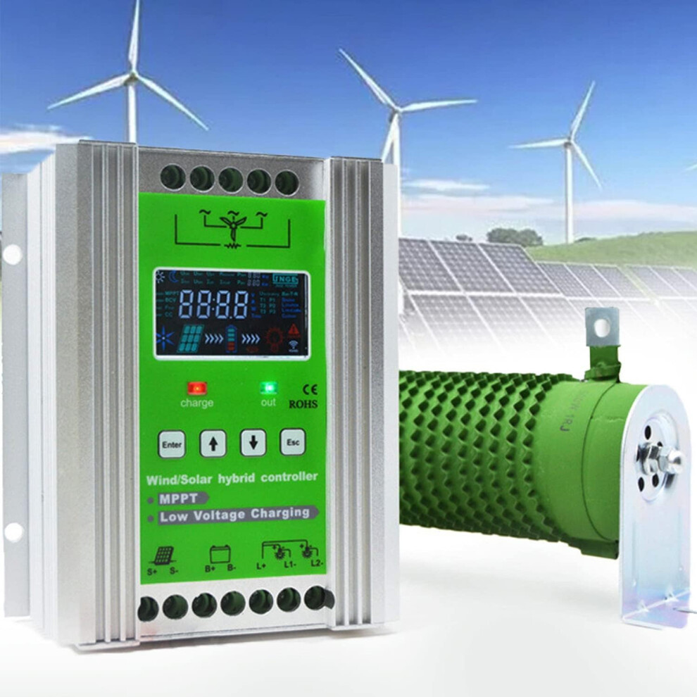 Mppt Wind Solar Hybrid Charge Controller 12V 24V 48V Dual Mppt Lcd Boost For Lithium And Lead Acid 9164114638052