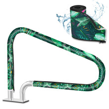 Pool Handrail Cover 9ft Zippered Neoprene Slip Resistant AntiScald Swimming Pool Ladder Grip Green