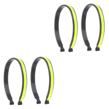 4pcs Reflective Cycling Trouser Clips with Elastic Fit for Enhanced Night Visibility and Safety