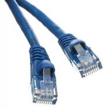 [2-pack] Cat6a blå koppar Ethernet-patchkabel, 10 Gigabit, hakfri/gjuten boot, POE-kompatibel, 500 MHz, 30 cm