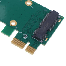 Cárta WiFi Mini PCI-E do Ghlúine Cárta Gan Sreang Leath-PCIE go Glacadóir WLAN PCI Express SQWF-M1