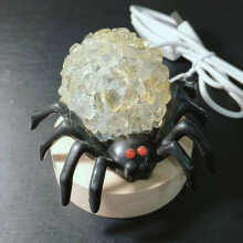 Kayannuo Halloween Festdekorationer Udsalg - Naturlig Krystal Edderkop Lampe, Kompatibel med Halloween-dekorationer, Hot Sale Natlampe til
