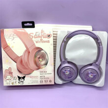 Sanrio TB Headphone Wireless Headsets Anime Cartoon Stereo Hello Kitty Headset Earphone With Mic Fashion Hottie Y2k Gifts