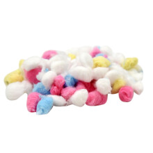 YUEHAO Huisdier Hamster Katoenen Bolletje Winter Warm Goud Beer Papier Katoen 100 STUKS Hamster katoenen bolletje klein Meerkleurig