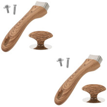 4 couvercles de casserole universels avec poignée en plastique et acier inoxydable