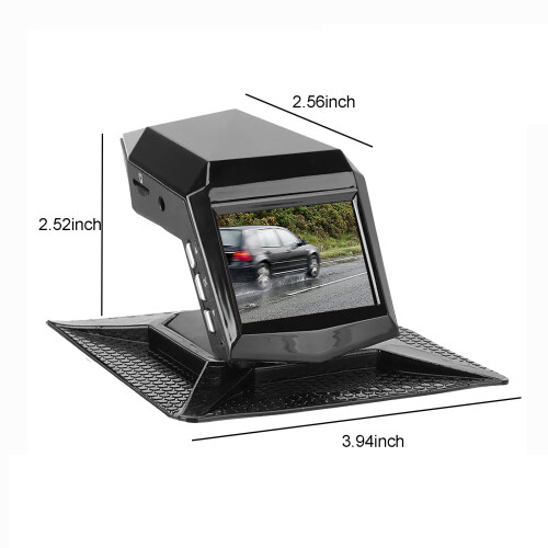 True 1080P HD Dash Cam με Ευρυγώνιο 170, Νυχτερινή όραση, Αισθητήρα G, Εγγραφή Βρόχου, 24ωρη 1