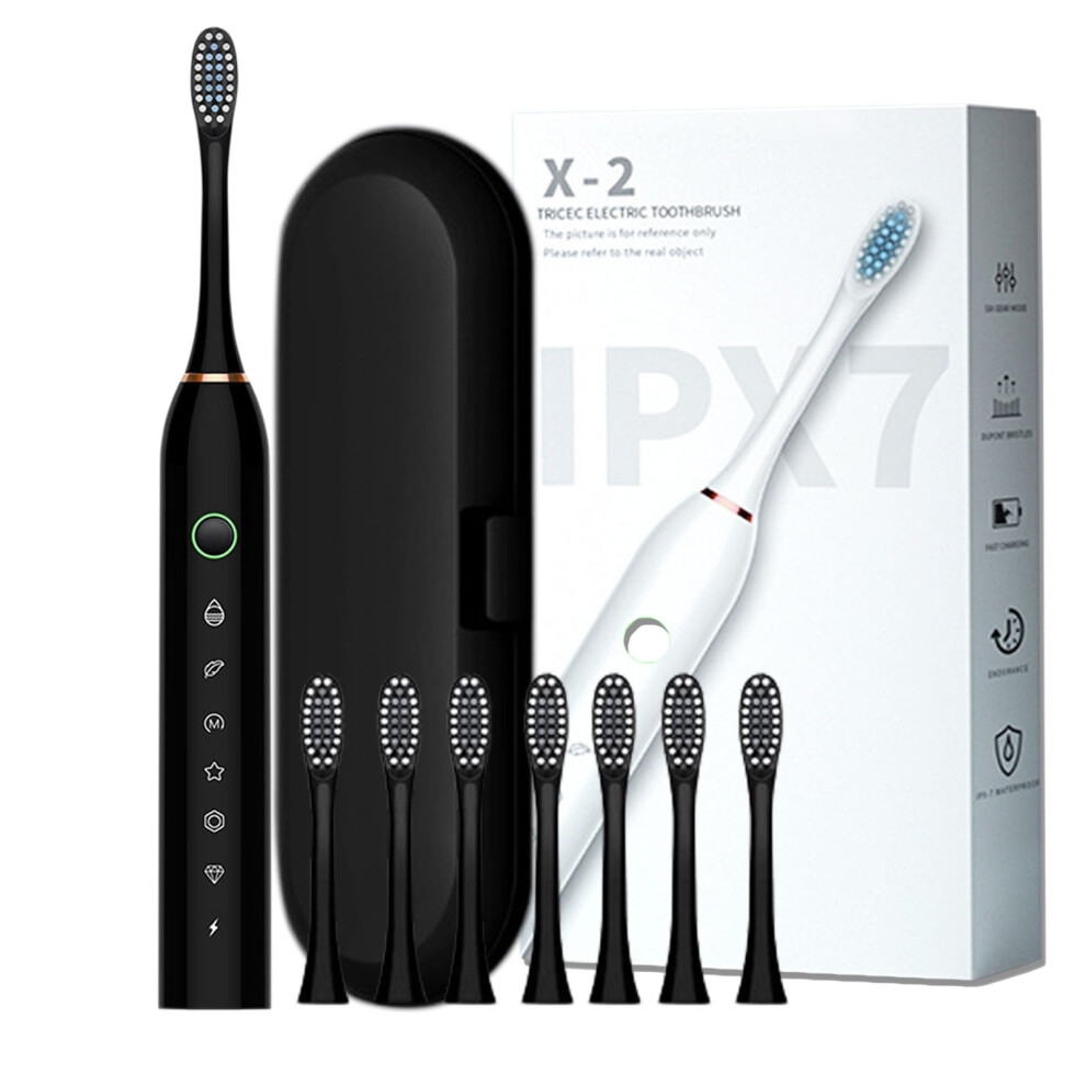 YiFudd Electric Toothbrush for Adults with 8 Heads, Case, 6 Modes, IPX7 Waterproof â Compatible with Travel Needs