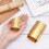 1Set 2 Rolls 2 Styles Brass Sheets Good Plasticity and High Strength Gold 1roll/style 4